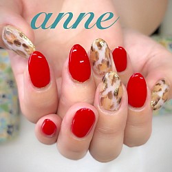 ヒョウ柄ネイル